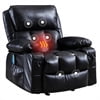 Leather Massage Recliner Chair, Modern Electric Power Rocker with Heated Massage, Ergonomic Lounge Chair - Product image 2