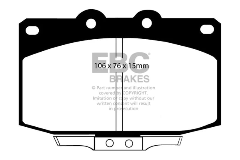 EBC - Front Redstuff Pad PN DP3763C