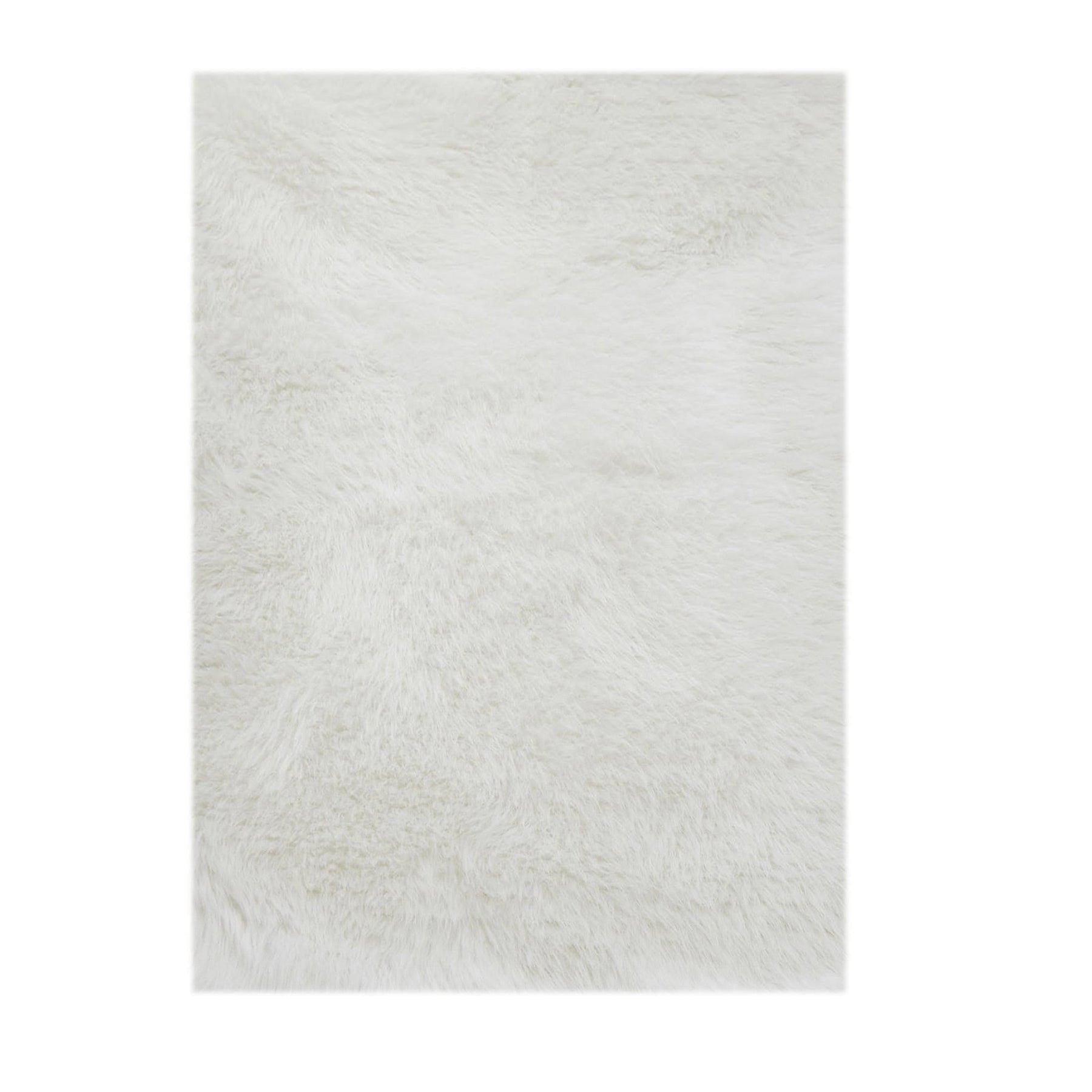 Mainstays White Faux Fur Rug Non-Skid Fluffy Floor Rug, 30"x46" - Product image 1
