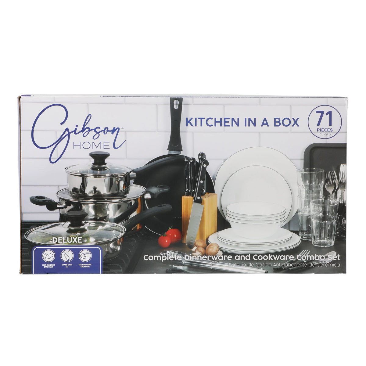 Gibson Home 71 - Piece Stainless Steel Silver Cookware Combo Set - Product image 40