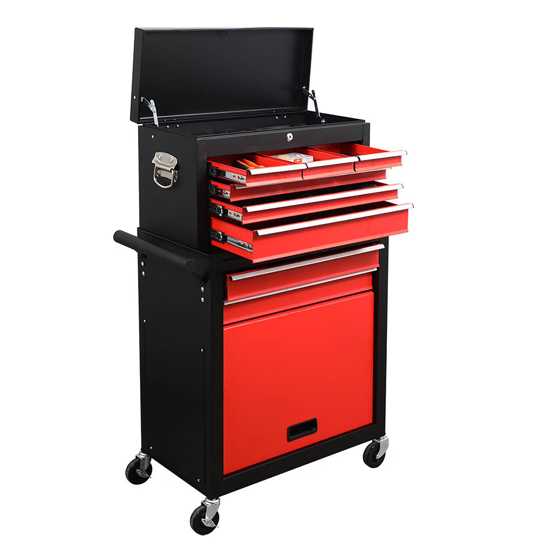 8 Drawer Large Capacity Rolling Toolbox, Detachable Cabinet Storage Tool Chest with Wheels - Product image 3