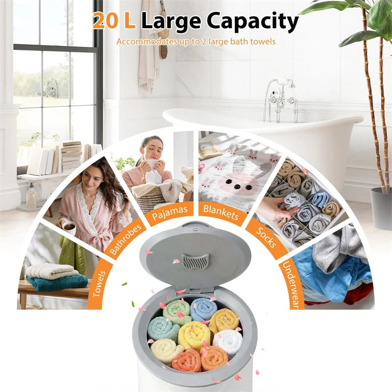 20L Hot Towel Warmer Bucket, Luxury Blanket Warmer with 3 Heat Levels, Adjustable Timer & LCD Display - Product image 7
