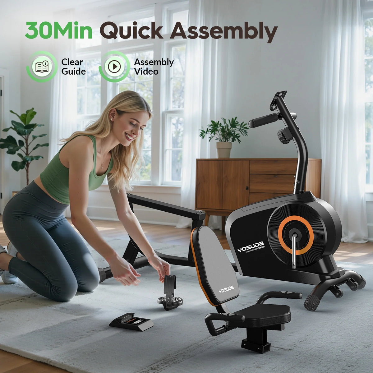 Yosuda Recumbent Exercise Bike for Senior for Home with 350 lb Capacity - Product image 14