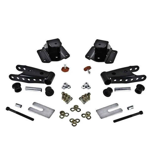 BELLTECH 6594 SHACKLE & HANGER KIT 4 in. Drop Leaf Spring Shackle & Hanger Kit (Front Hanger/Rear Shackle) 1994-2000 Dodge Ram 2500 V-10 & Diesel 4 in. Rear Drop