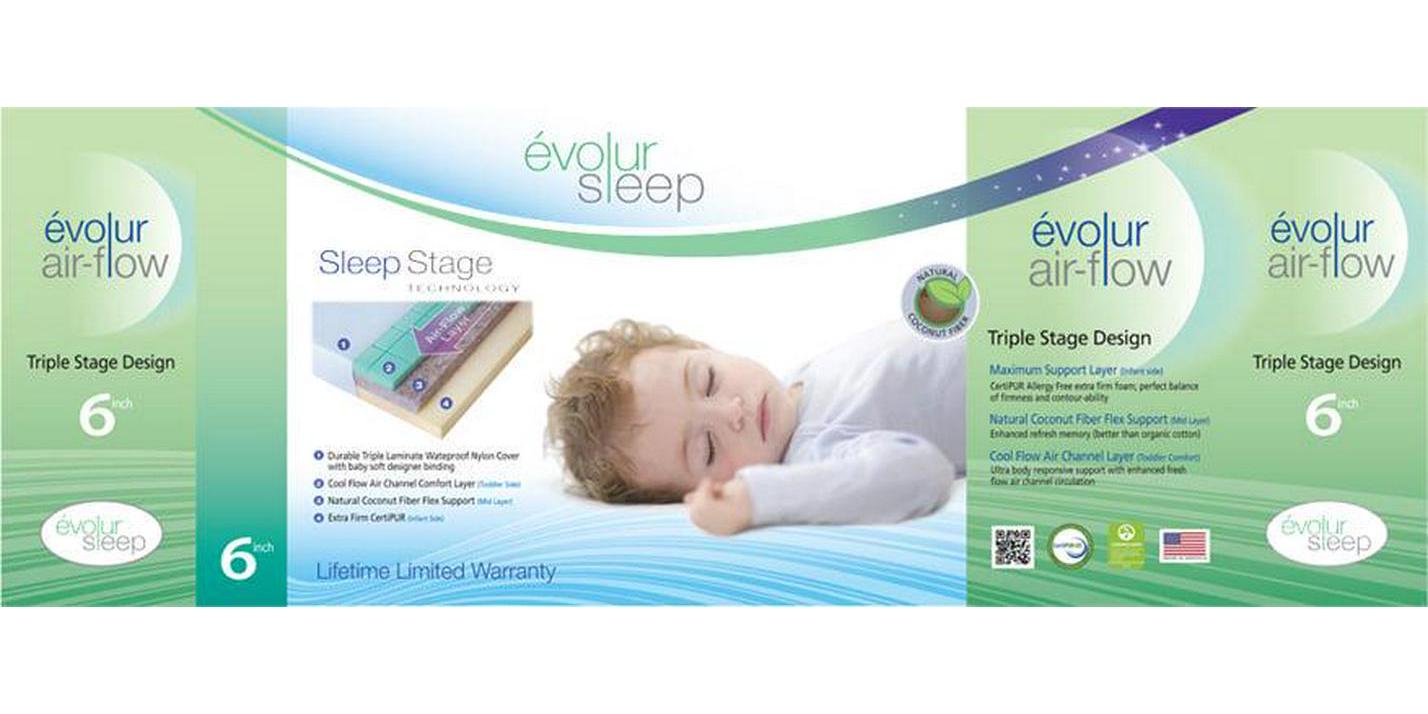 Evolur Sleep Triple Stage Air Flow Crib & Toddler Mattress - Product image 4