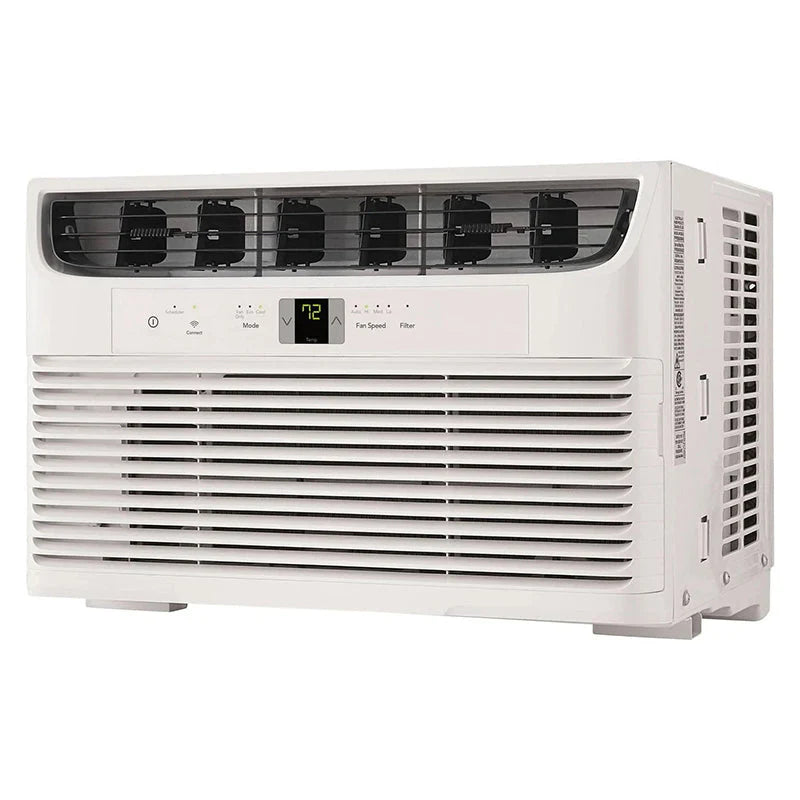 8, 000 BTU Window Air Conditioner with WiFi & Remote, Multi-Speed, Eco Mode, White