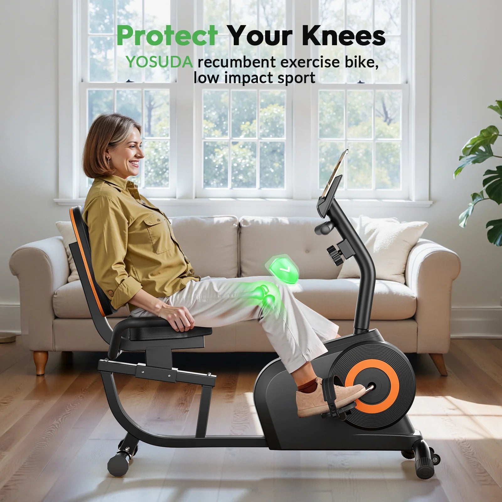 Yosuda Recumbent Exercise Bike for Senior for Home with 350 lb Capacity - Product image 15