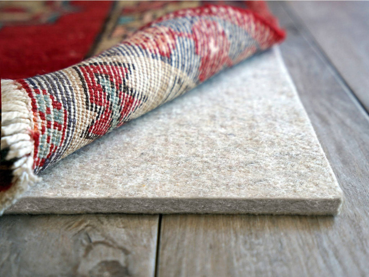 Rug Pad USA, 3/8" Thickness, 5'x8', Eco Plush Felt Rug Pads- Preserve - Silver - Product image 1
