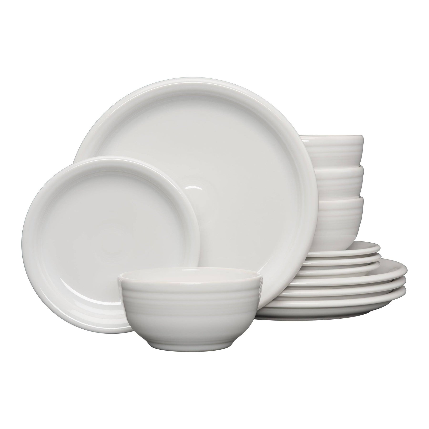 Fiesta 12-Piece Bistro Dinnerware Set - White - Product image 1