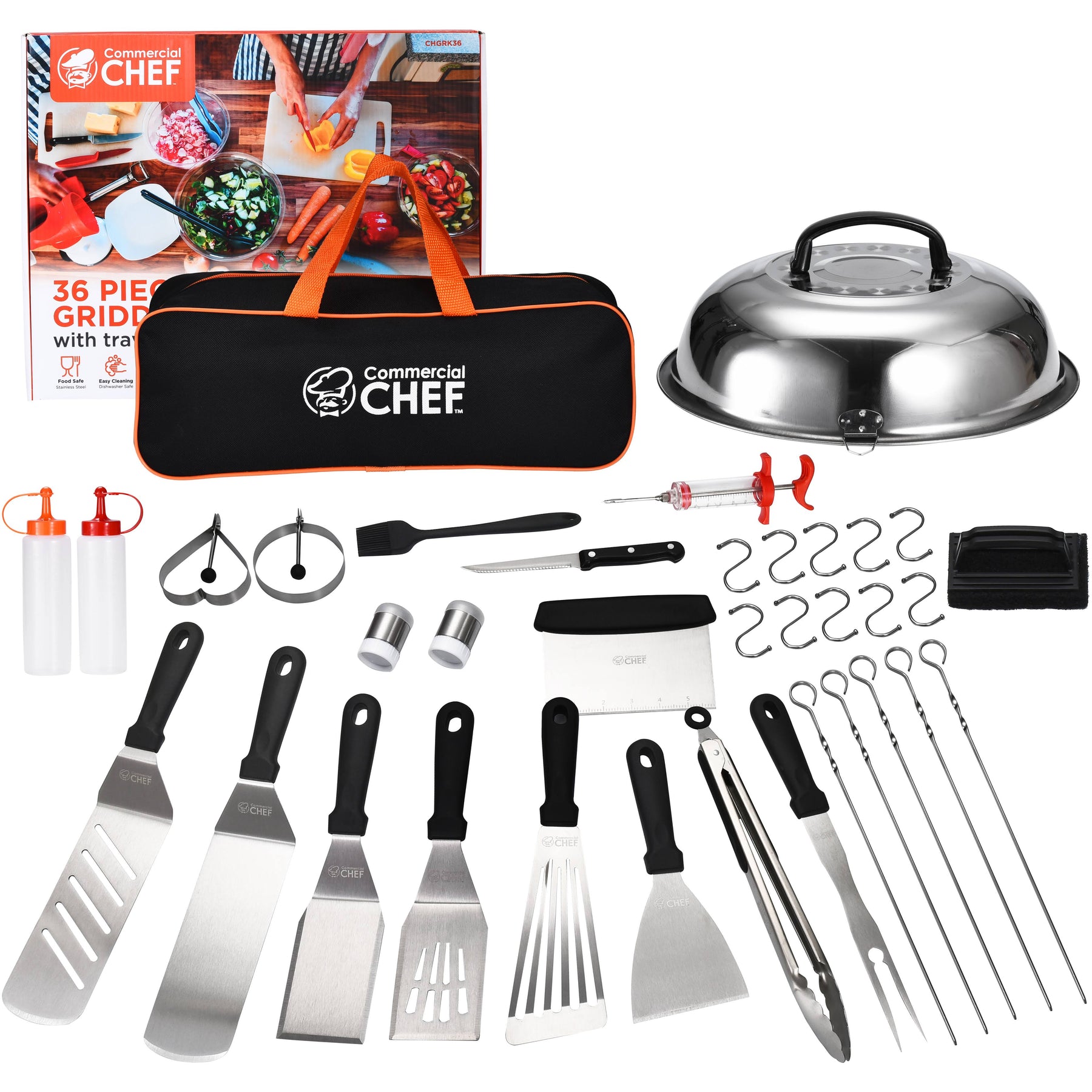 Commercial Chef Blackstone Griddle Accessories Kit - Flat Top Grill Accessories - Griddle Tools Utensils - Product image 1