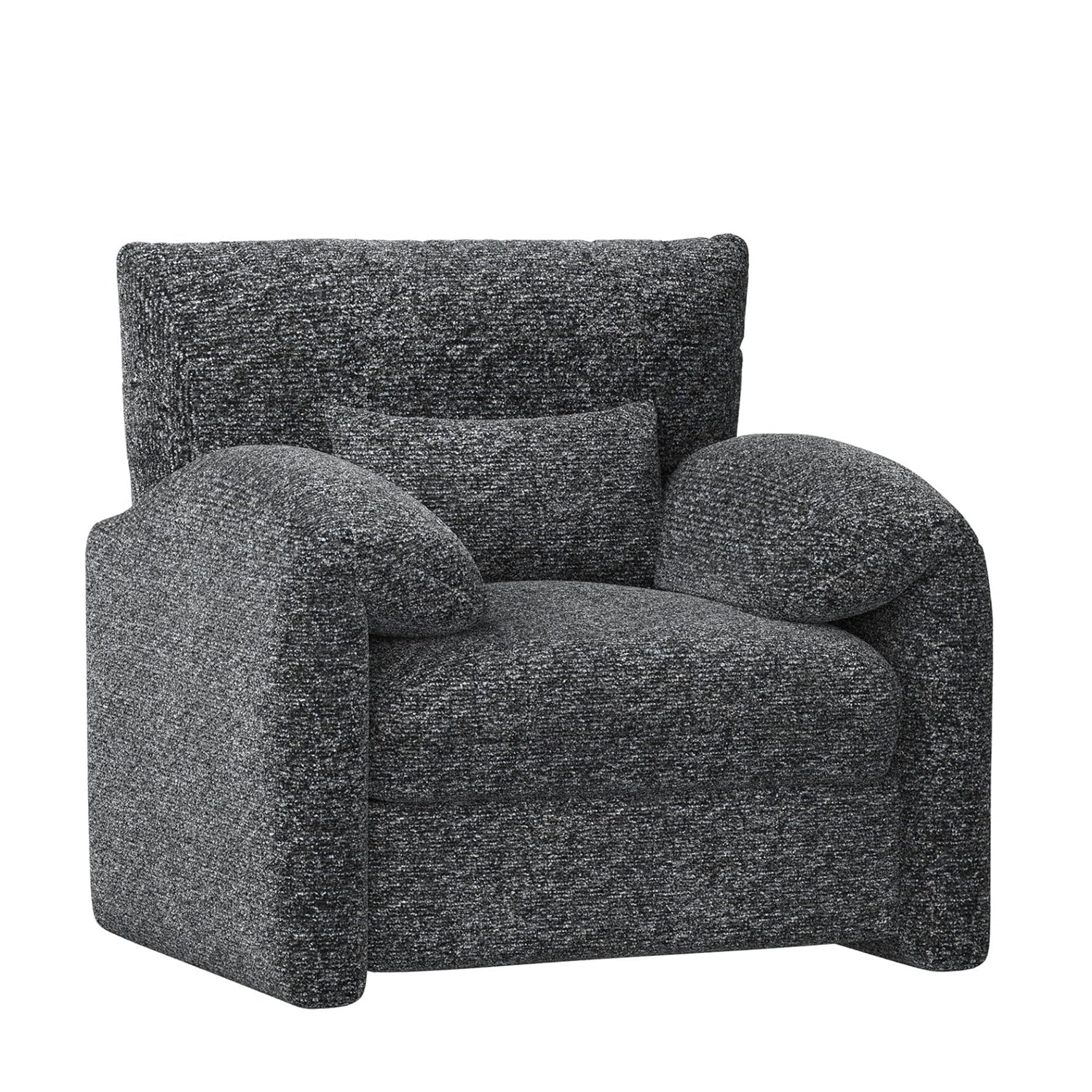 AECOJOY Oversized Armchair, Chenille Mid Century Accent Chair, Comfy Upholstered Single Sofa - Product image 1