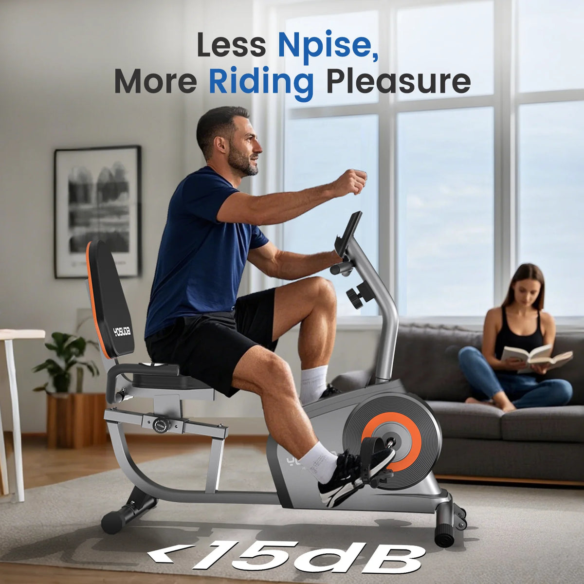 Yosuda Recumbent Exercise Bike for Senior for Home with 350 lb Capacity - Product image 5