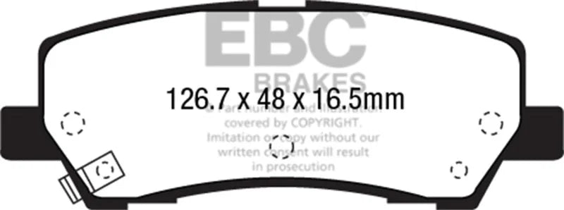 EBC - Rear Bluestuff Pad PN DP53041NDX