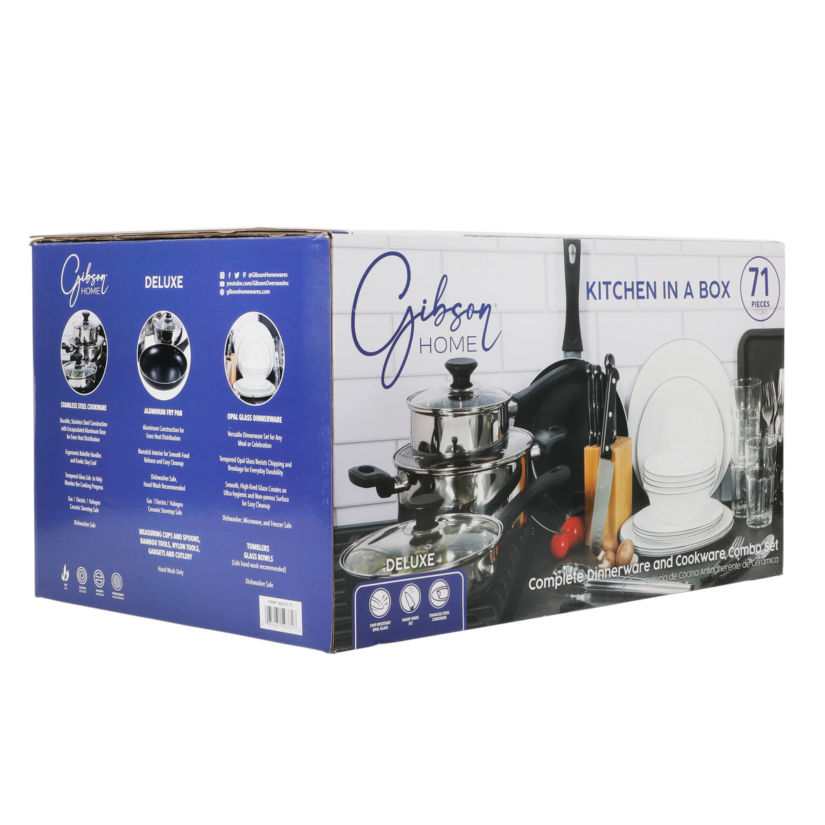 Gibson Home 71 - Piece Stainless Steel Silver Cookware Combo Set - Product image 41