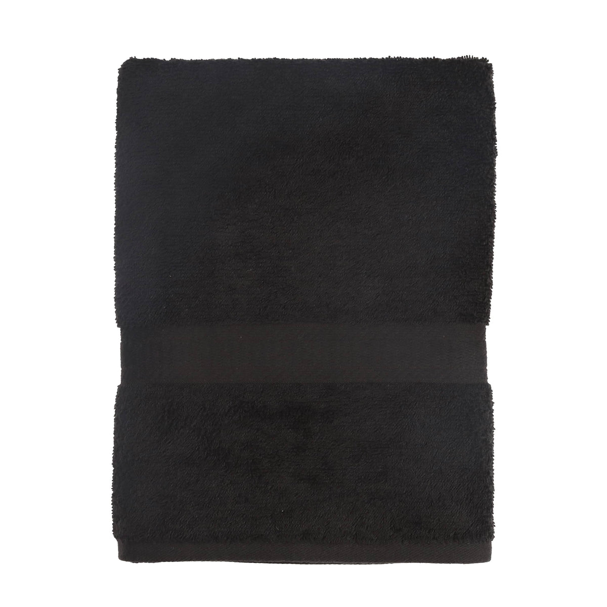 Mainstays Basic Bath Collection - Single Bath Towel, Solid Rich Black - Product image 1