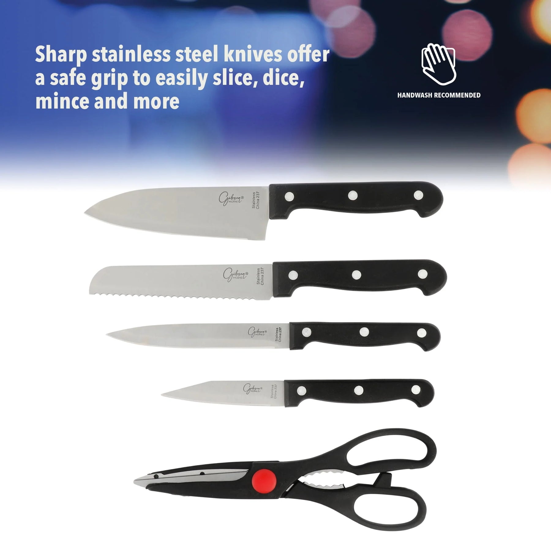Gibson Home 71 - Piece Stainless Steel Silver Cookware Combo Set - Product image 4
