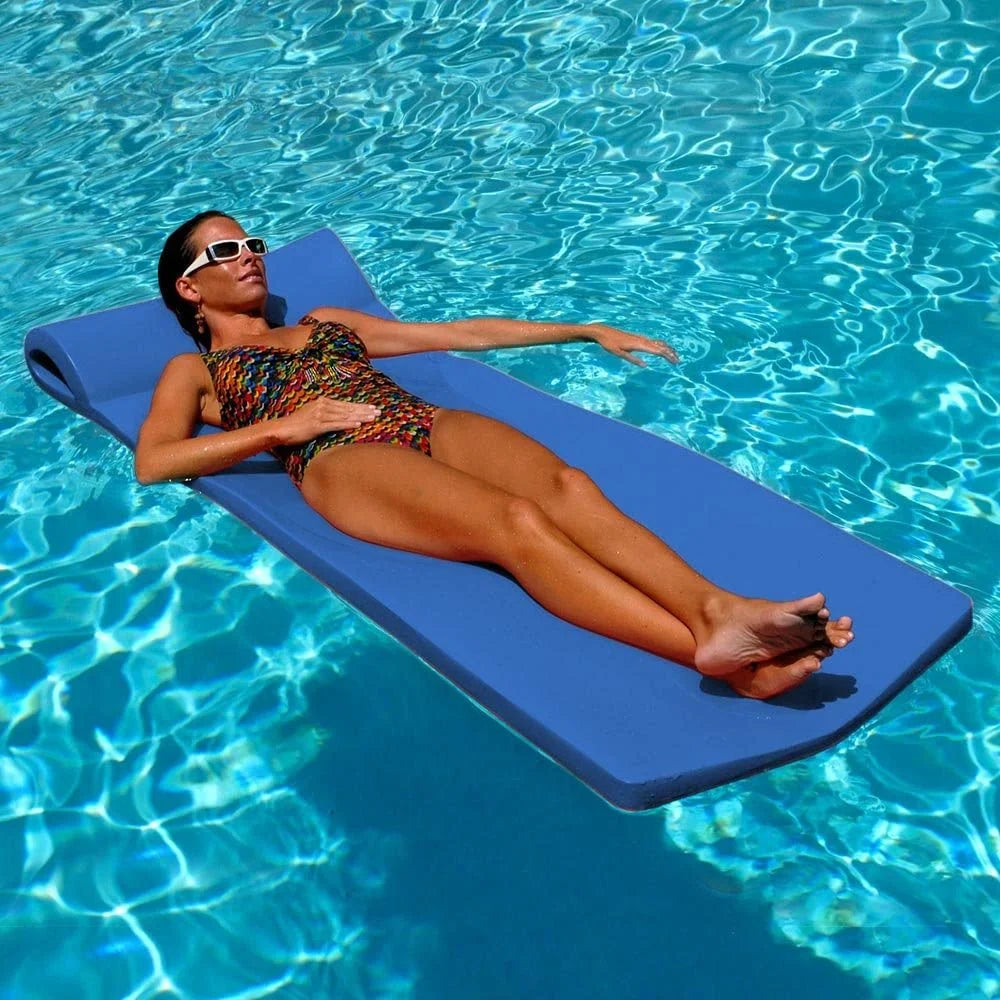 TRC Recreation Sunsation 1.75" Thick Foam Swimming Pool Lounge Float, Navy - Product image 71