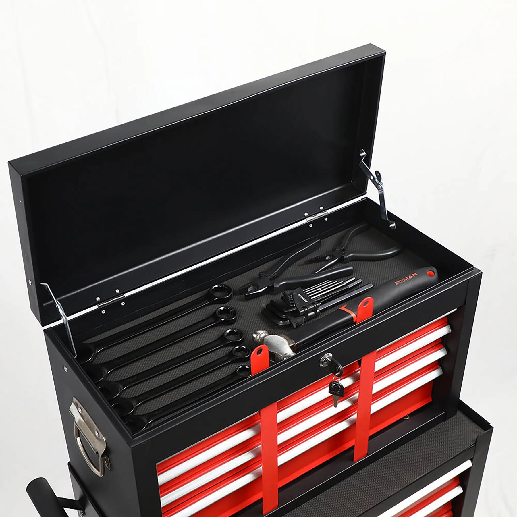 8 Drawer Large Capacity Rolling Toolbox, Detachable Cabinet Storage Tool Chest with Wheels - Product image 13
