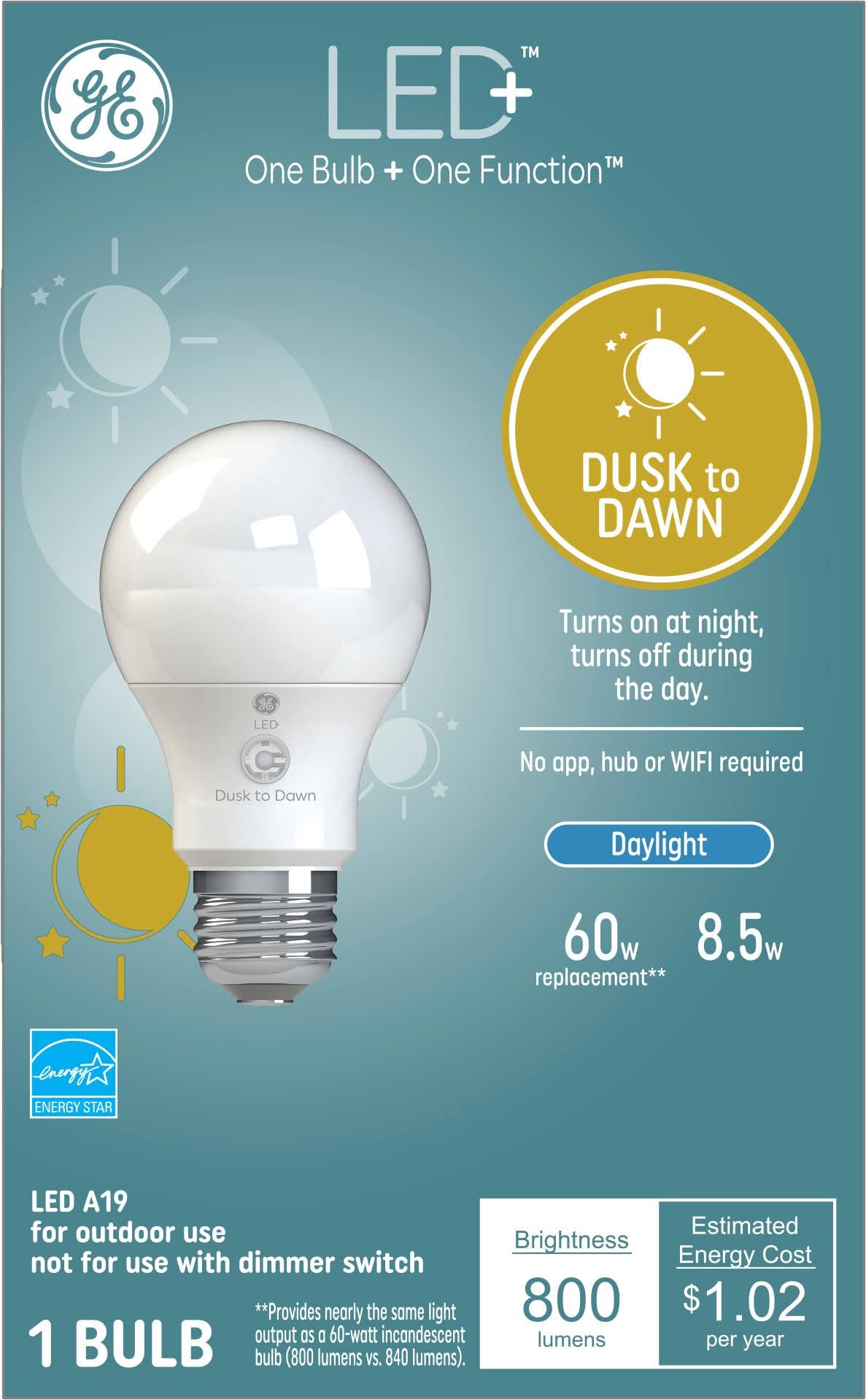 GE Dusk to Dawn Light Bulb - Product image 1