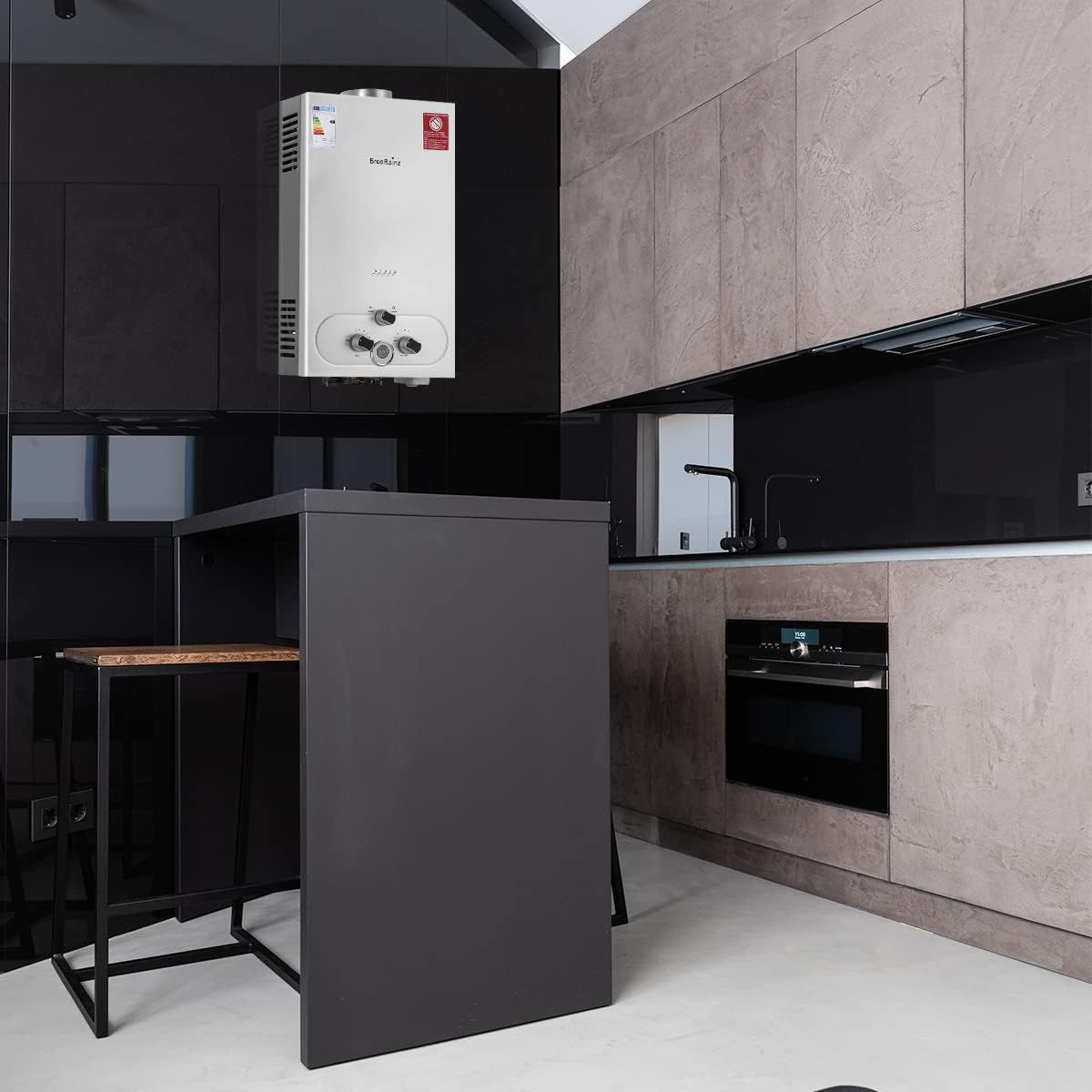 20LPM Gas Water Heater, 40KW Instant LPG Water Heater with Very Low Required Water Pressure of 0.1 Bar for Showering and On Demand, Runs on Butane and Propane
