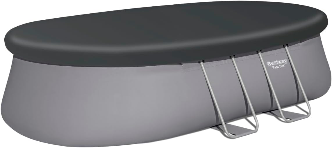 Fast Set Oval Freestanding Pool 549 x 366 x 122 cm with Filtration