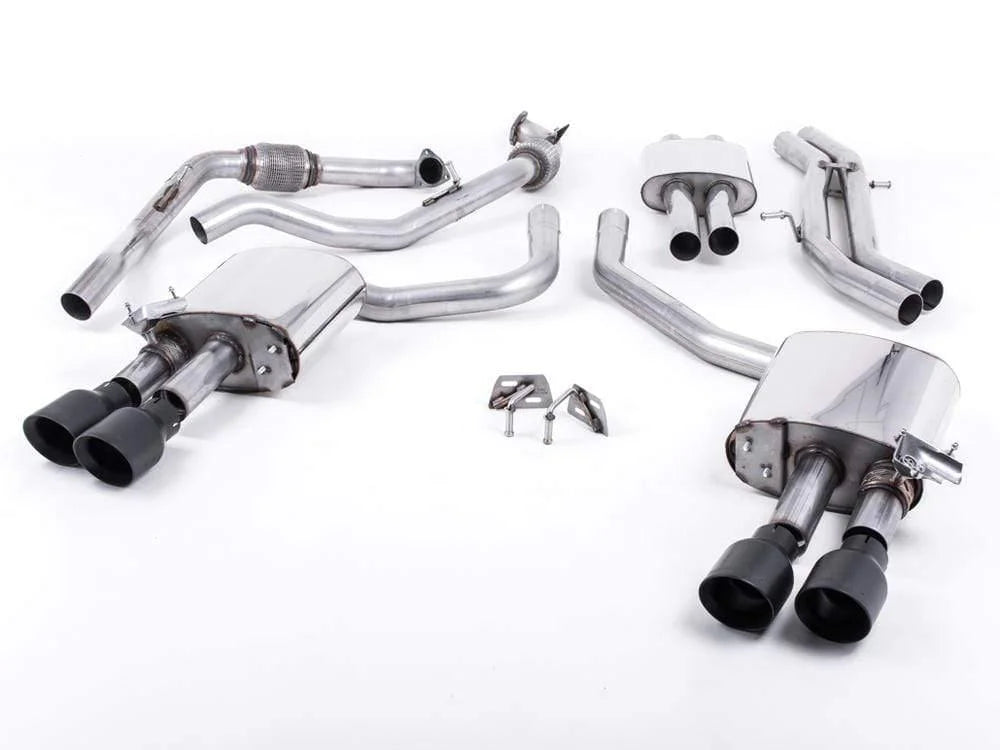 Milltek 2.5" Valved Resonated Cat Back Exhaust - Audi B9 S4 | S5 | 3.0T (w/ Sport Diff)