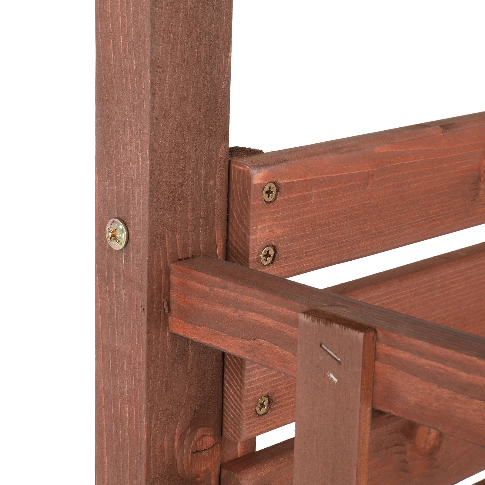 6.8FT Wooden Arch with Bench for 2 People, Garden Arbor Trellis for Climbing Plant - Product image 6