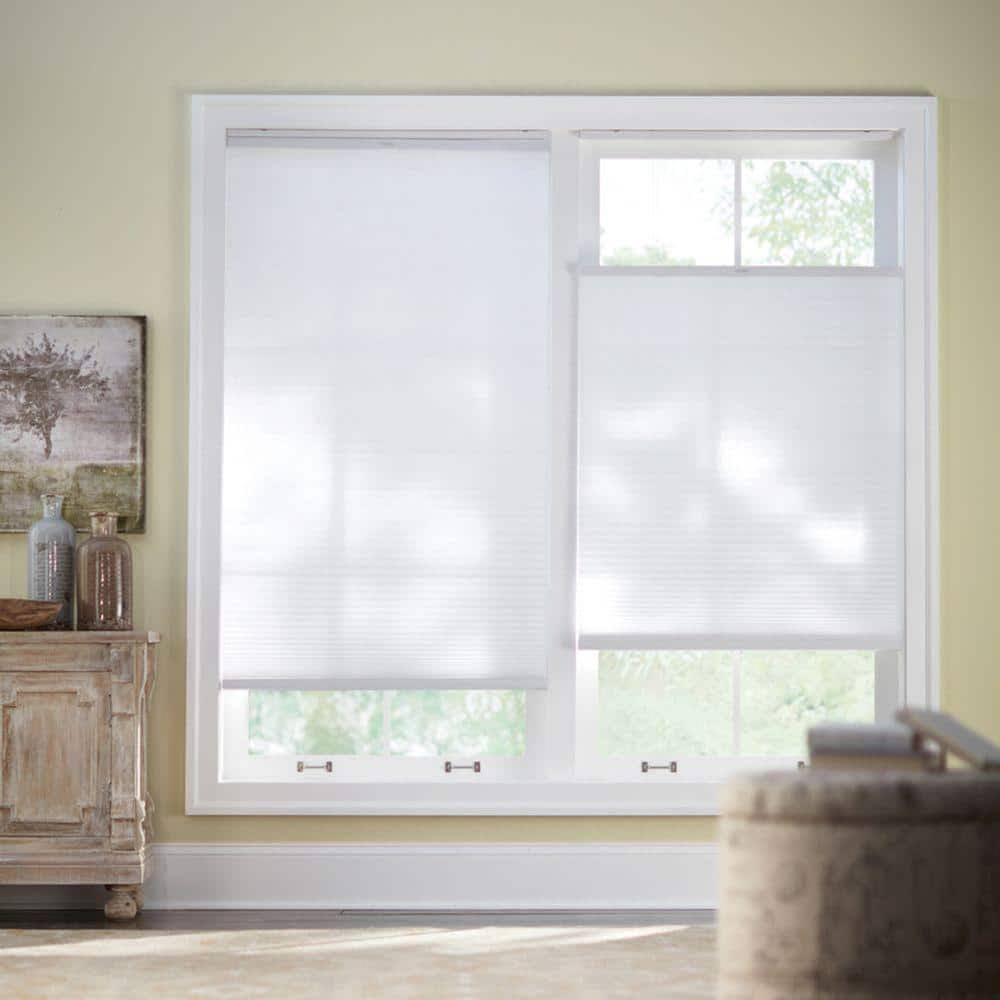 Home Decorators Collection Snow Drift White Top Down Bottom Up Light Filtering Cellular Shade - 21.5 in - Product image 1
