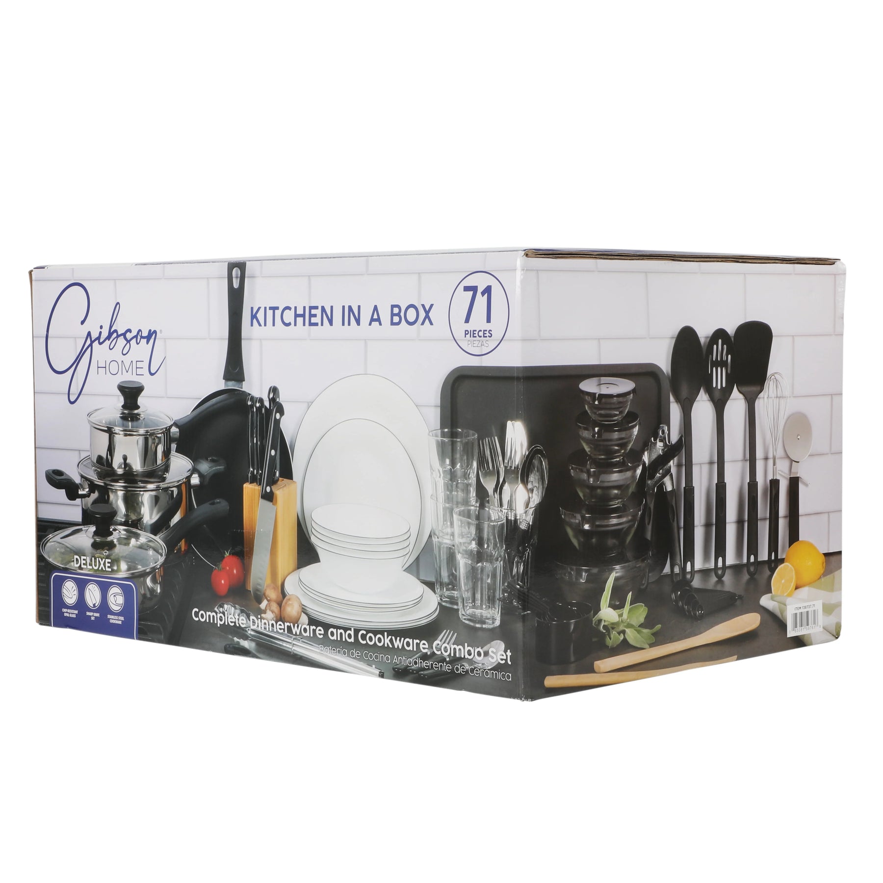 Gibson Home 71 - Piece Stainless Steel Silver Cookware Combo Set - Product image 42