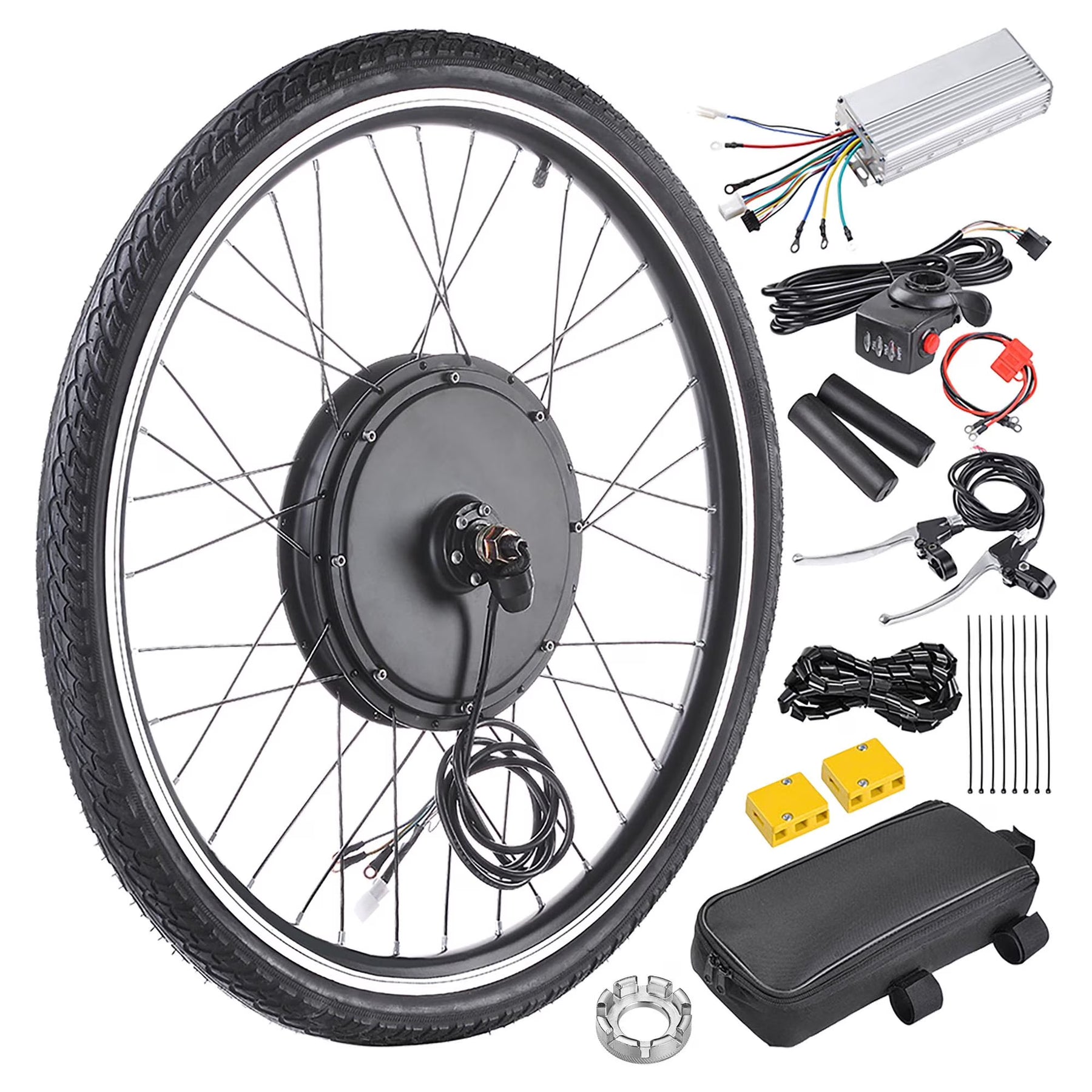 Yescom Electric Bike Conversion Kit 48V 1000W 26" Front Wheel E - Bike Conversion Kit Dual Mode Controller - Product image 1
