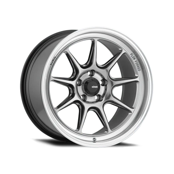 Konig Countergram 17" 4x100 Hyper Chrome/Machined Lip