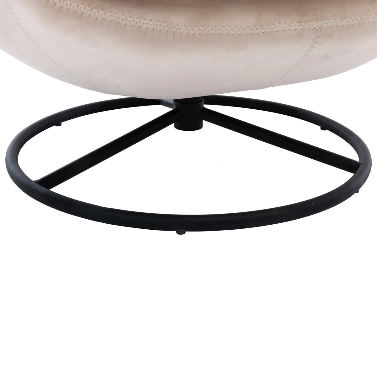 Velvet Swivel Accent Chair with Ottoman, Modern Chaise Lounge Chair with Metal Frame and Footstool - Product image 16