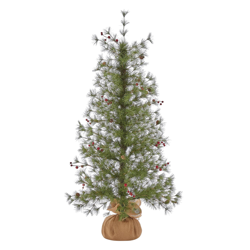 Holiday Living 4-ft Cashmere Pine Slim Artificial Christmas Tree | 018-172