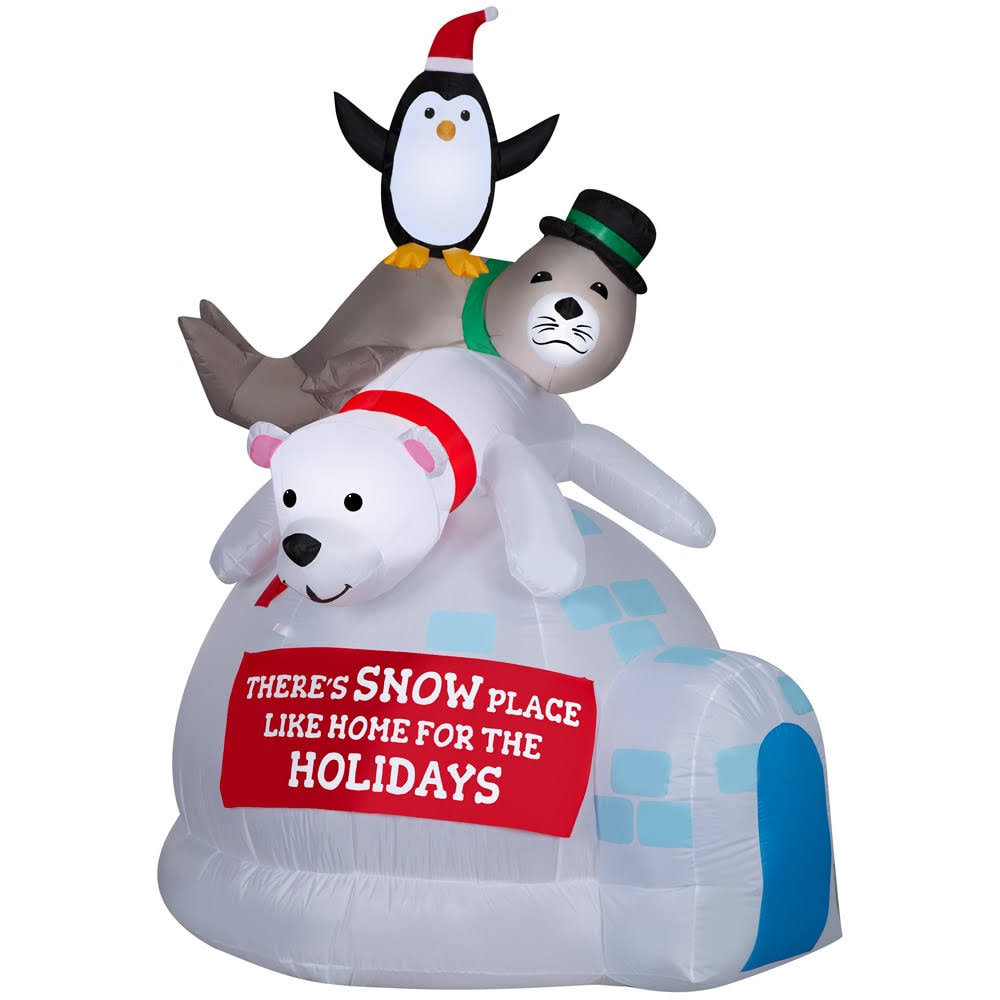 Holiday Living 6.5-ft Lighted Bear Christmas Inflatable - 881890 - Product image 1