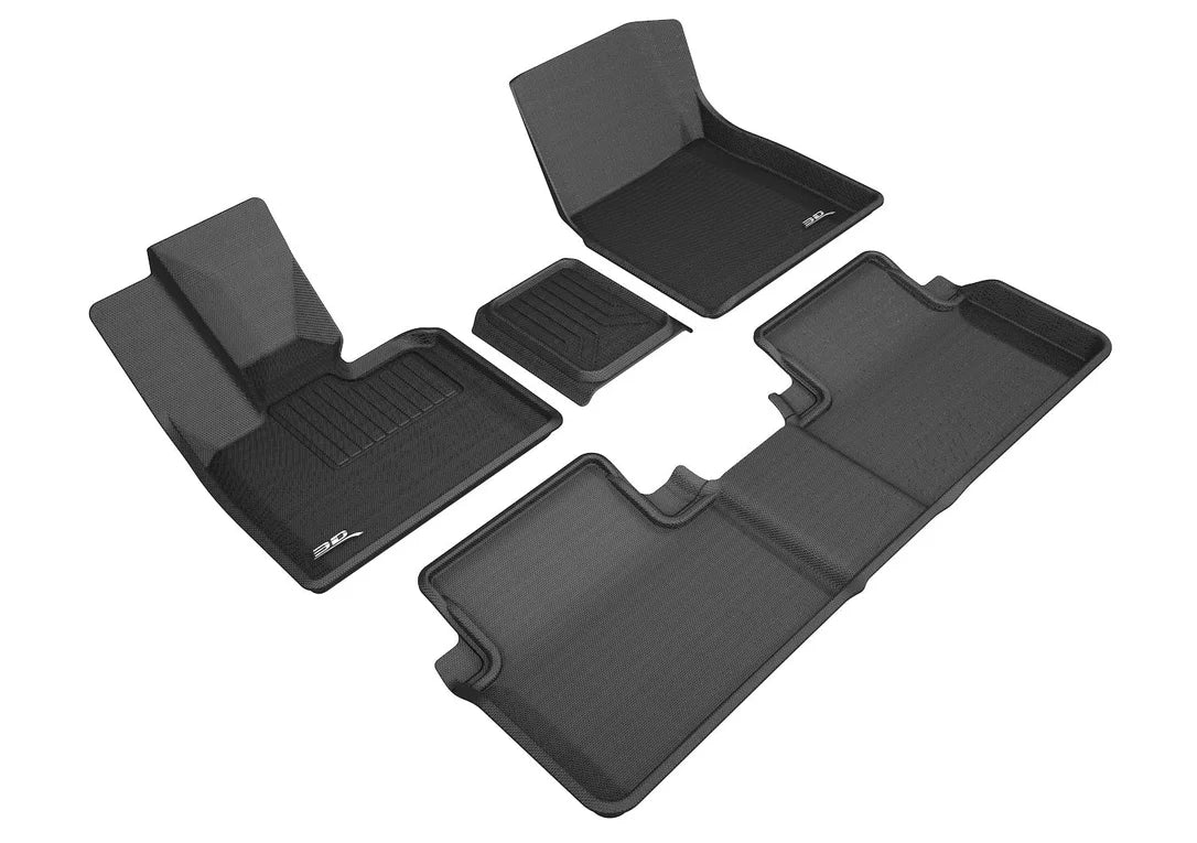 3D MAXpider L1BM09401509 - 14-19 BMW I3 Kagu 1st 2nd Row Floormats - Black